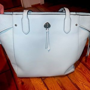 Tiffany blue pebbled leather Kate Spade handbag